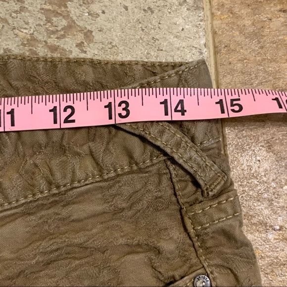 Free People Jacquard Tan Beige Skinny Jeans Sz 28 - Picture 4 of 14